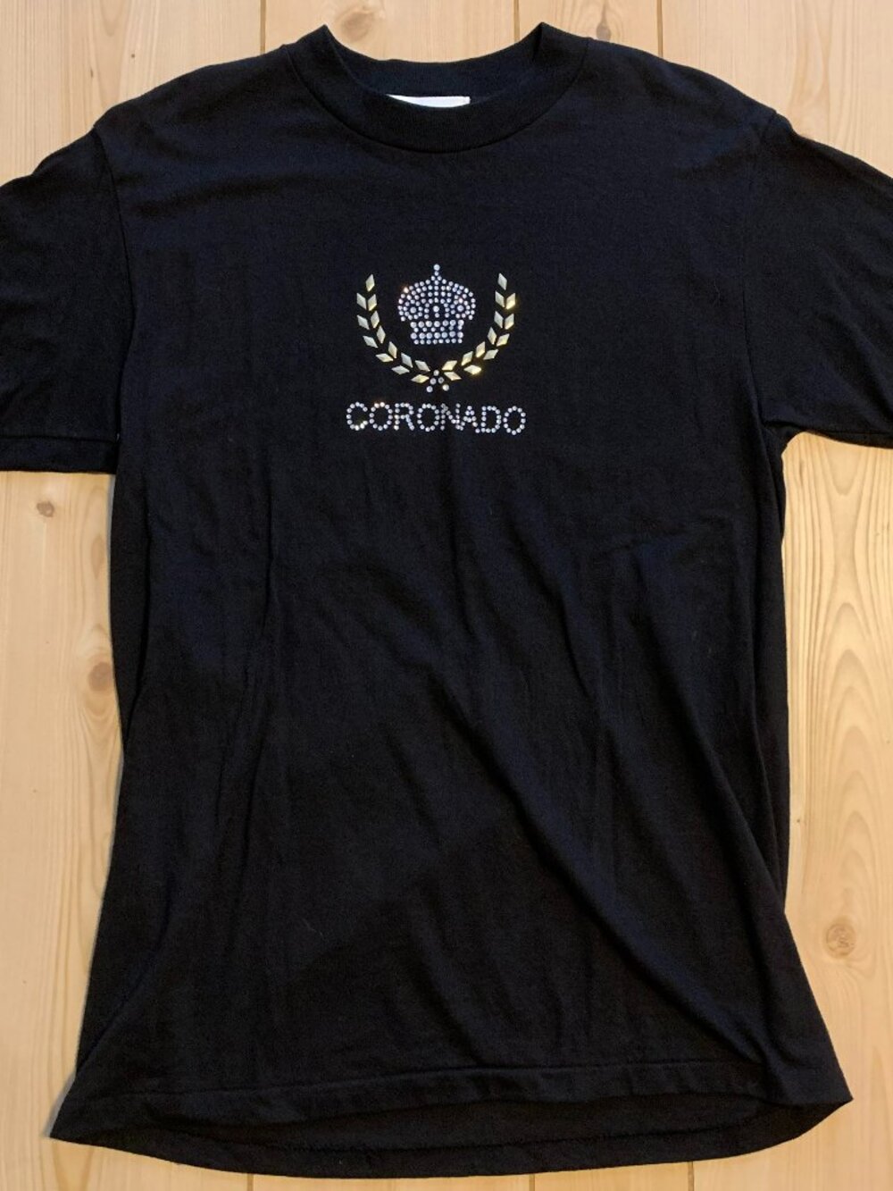 Vintage 90s Christine Alexander Single Stitch Rhinestone Coronado T-Shirt M